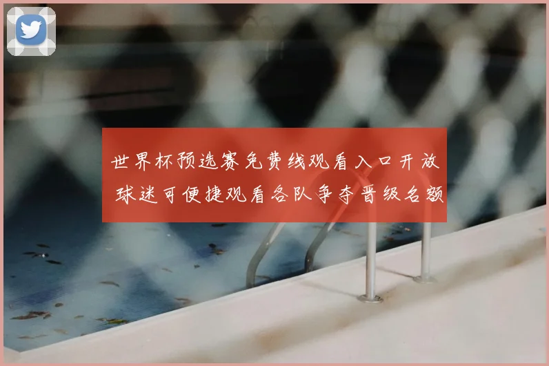 世界杯预选赛免费线观看入口开放 球迷可便捷观看各队争夺晋级名额
